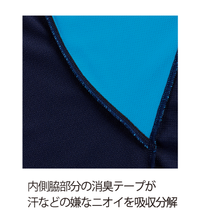 消臭テープ(内側脇部分)