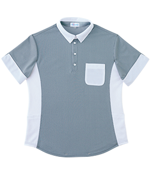 半袖ニットシャツ（男女兼用）介護 【PK377】｜介護ユニフォーム